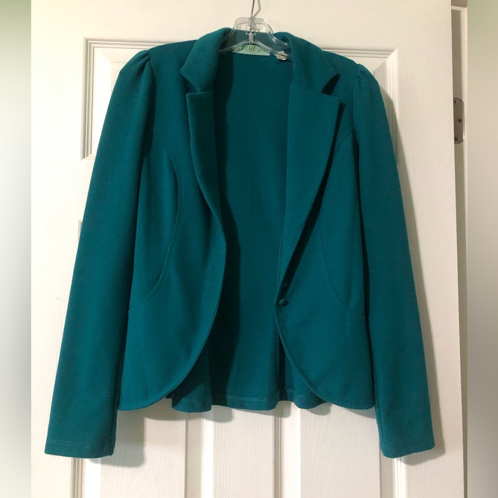 Teal blazer